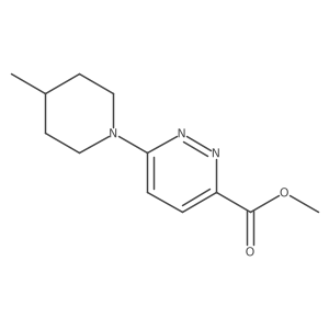 Methyl 6-(4-methylpiperidin-1-yl)pyridazine-3-carboxylate Structure