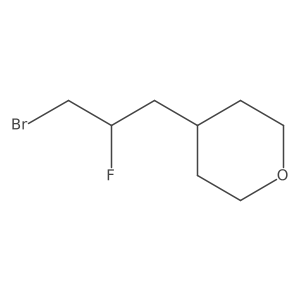 4-(3-Bromo-2-fluoropropyl)oxane Structure