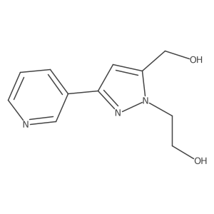 2-(5-(hydroxymethyl)-3-(pyridin-3-yl)-1H-pyrazol-1-yl)ethan-1-ol Structure