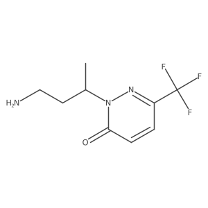 2-(4-Aminobutan-2-yl)-6-(trifluoromethyl)-2,3-dihydropyridazin-3-one结构式