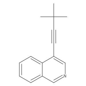4-(3,3-Dimethylbut-1-yn-1-yl)isoquinoline Structure