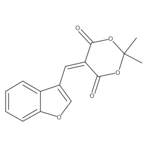 5-(1-Benzofuran-3-ylmethylidene)-2,2-dimethyl-1,3-dioxane-4,6-dione Structure
