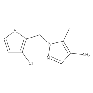 1-[(3-chlorothiophen-2-yl)methyl]-5-methyl-1H-pyrazol-4-amine Structure