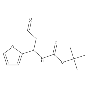 Tert-butyl n-[(1r)-1-(furan-2-yl)-3-oxopropyl]carbamate结构式