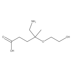 5-Amino-4-(2-hydroxyethoxy)-4-methylpentanoic acid Structure