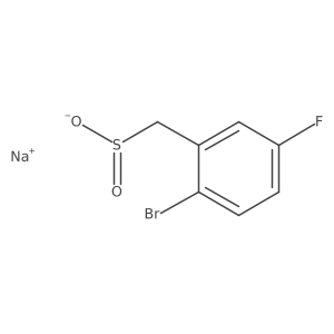 Sodium (2-bromo-5-fluorophenyl)methanesulfinate Structure