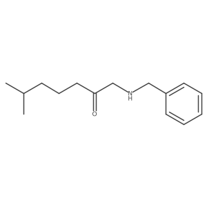 1-(Benzylamino)-6-methylheptan-2-one结构式
