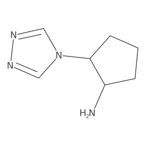 rac-(1R,2S)-2-(4H-1,2,4-triazol-4-yl)cyclopentan-1-amine Structure