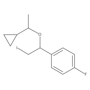 1-[1-(1-Cyclopropylethoxy)-2-iodoethyl]-4-fluorobenzene Structure