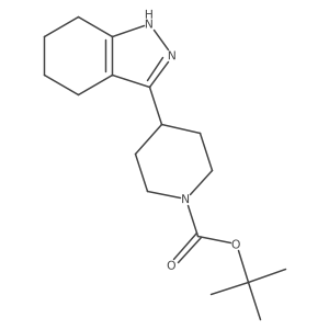 tert-butyl 4-(4,5,6,7-tetrahydro-1H-indazol-3-yl)piperidine-1-carboxylate Structure