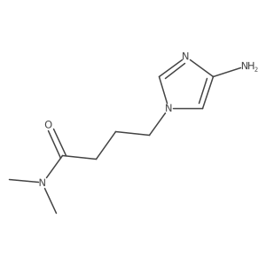 4-(4-amino-1H-imidazol-1-yl)-N,N-dimethylbutanamide结构式
