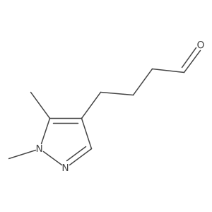 4-(1,5-dimethyl-1H-pyrazol-4-yl)butanal结构式