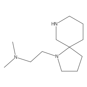 (2-{1,7-Diazaspiro[4.5]decan-1-yl}ethyl)dimethylamine结构式