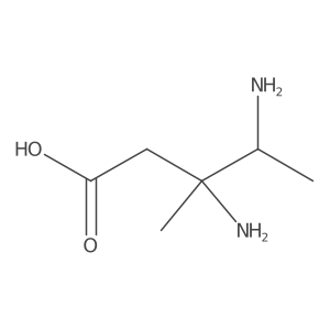 3,4-Diamino-3-methylpentanoic acid Structure