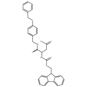 3-({[4-(benzyloxy)phenyl]methyl}carbamoyl)-3-({[(9H-fluoren-9-yl)methoxy]carbonyl}amino)propanoic acid结构式
