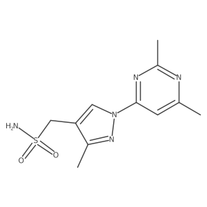 [1-(2,6-dimethylpyrimidin-4-yl)-3-methyl-1H-pyrazol-4-yl]methanesulfonamide Structure