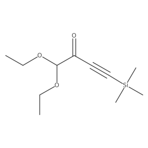 1,1-Diethoxy-4-(trimethylsilyl)but-3-yn-2-one结构式