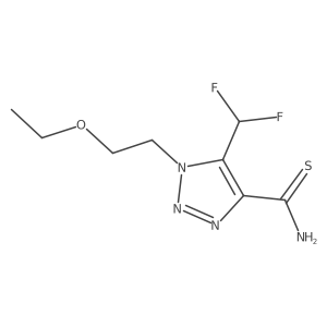 5-(difluoromethyl)-1-(2-ethoxyethyl)-1H-1,2,3-triazole-4-carbothioamide Structure