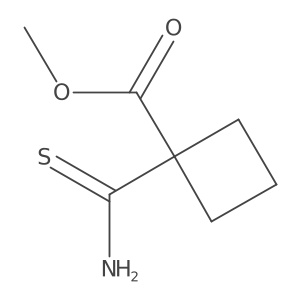 Methyl 1-carbamothioylcyclobutane-1-carboxylate结构式