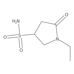 1-Ethyl-5-oxo-3-pyrrolidinesulfonamide结构式