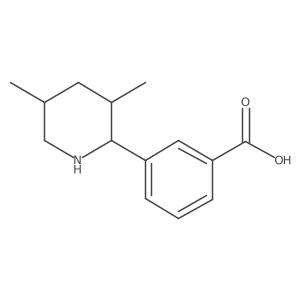 3-(3,5-Dimethylpiperidin-2-yl)benzoic acid结构式