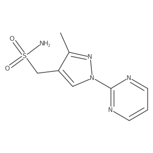[3-methyl-1-(pyrimidin-2-yl)-1H-pyrazol-4-yl]methanesulfonamide结构式