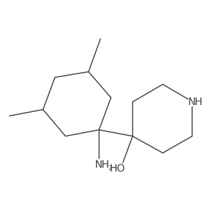 4-(1-Amino-3,5-dimethylcyclohexyl)piperidin-4-ol结构式