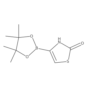 2-Oxo-2,3-dihydrothiazole-4-boronic Acid Pinacol Ester结构式