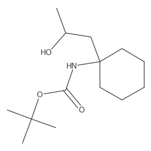 tert-butyl N-{1-[(2R)-2-hydroxypropyl]cyclohexyl}carbamate结构式