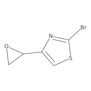 2-bromo-4-[(2S)-oxiran-2-yl]-1,3-thiazole Structure