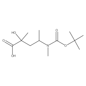 4-{[(Tert-butoxy)carbonyl](methyl)amino}-2-hydroxy-2-methylpentanoic acid Structure
