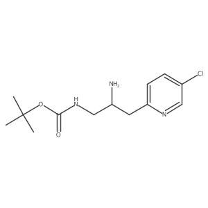 tert-butyl N-[2-amino-3-(5-chloropyridin-2-yl)propyl]carbamate Structure