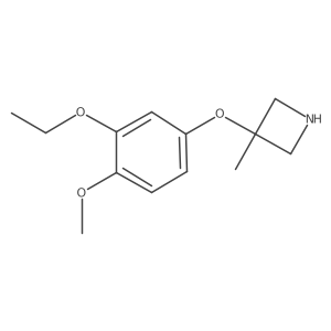3-(3-Ethoxy-4-methoxyphenoxy)-3-methylazetidine Structure