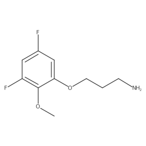 3-(3,5-Difluoro-2-methoxyphenoxy)propan-1-amine结构式
