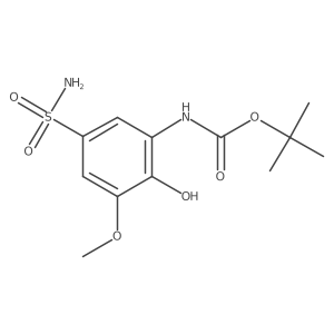 tert-butyl N-(2-hydroxy-3-methoxy-5-sulfamoylphenyl)carbamate结构式