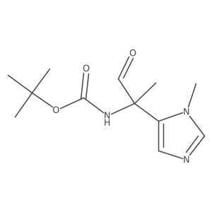 tert-butyl N-[2-(1-methyl-1H-imidazol-5-yl)-1-oxopropan-2-yl]carbamate结构式