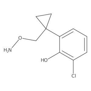 2-{1-[(Aminooxy)methyl]cyclopropyl}-6-chlorophenol结构式