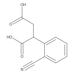 2-(2-Cyanophenyl)butanedioic acid结构式