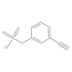 (3-Ethynylphenyl)methanesulfonyl chloride结构式