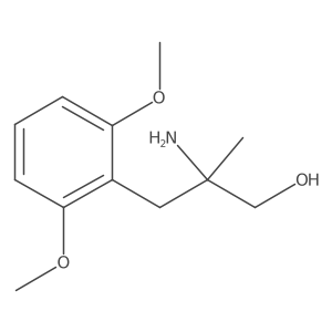 2-Amino-3-(2,6-dimethoxyphenyl)-2-methylpropan-1-ol结构式