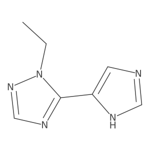1-ethyl-5-(1H-imidazol-4-yl)-1H-1,2,4-triazole结构式
