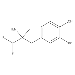 4-(2-Amino-3,3-difluoro-2-methylpropyl)-2-bromophenol Structure