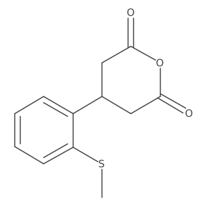 4-[2-(Methylsulfanyl)phenyl]oxane-2,6-dione结构式