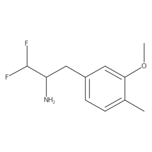 1,1-Difluoro-3-(3-methoxy-4-methylphenyl)propan-2-amine结构式