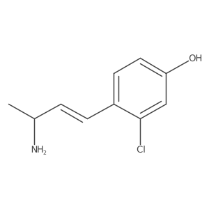 4-(3-Aminobut-1-en-1-yl)-3-chlorophenol Structure
