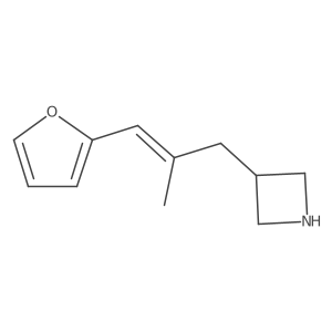 3-[3-(Furan-2-yl)-2-methylprop-2-en-1-yl]azetidine结构式