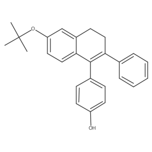 4-[6-(tert-Butoxy)-2-phenyl-3,4-dihydro-1-naphthyl]phenol Structure