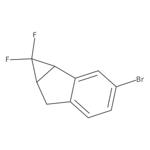 3-bromo-1,1-difluoro-1H,1aH,6H,6aH-cyclopropa[a]indene Structure