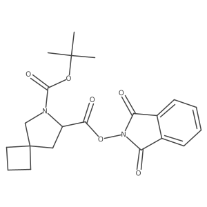 6-tert-butyl 7-(1,3-dioxo-2,3-dihydro-1H-isoindol-2-yl) 6-azaspiro[3.4]octane-6,7-dicarboxylate Structure