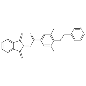1,3-dioxo-2,3-dihydro-1H-isoindol-2-yl 3,5-dimethyl-4-[(pyridin-3-yl)methoxy]benzoate Structure
